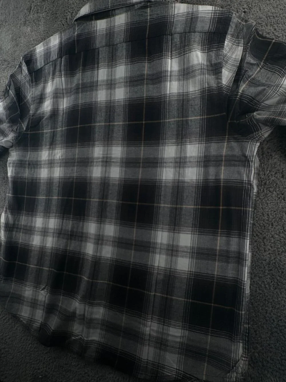 NWT Banana Republic Flannel Button Up Black Check Men Soft $70 XL Slim Untucked